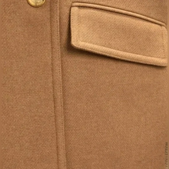 Zara Gold Button Coat - Picture 9 of 12